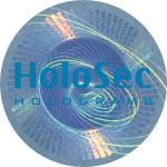  Design 3 - blaues Hologramm mit blauem Logo