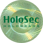 Design 3 - grünes Hologramm mit grünem Logo