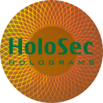Design 4 - kupferfarbenes Hologramm mit grünem Logo
